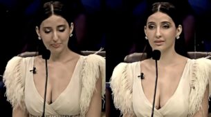 Nora Fatehi gets emotional on sets of Dance Deewane Junior, spotted teary-eyed