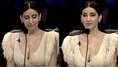 Nora Fatehi gets emotional on sets of Dance Deewane Junior, spotted teary-eyed