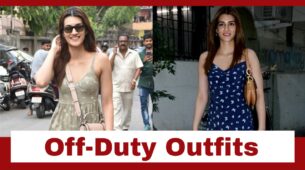 Pastel Green Dress To Blue Two Piece Outfit: Best Of Kriti Sanon’s Off Duty Outfits We Would Love To Have