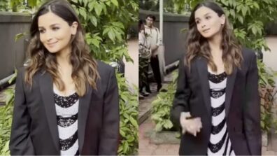Pregnancy Glow: Alia Bhatt rocks suit with no-pant look, fans can’t stop crushing