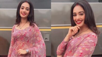 Rang Lagala: Kundali Bhagya fame Mugdha Chaphekar takes over the internet by storm in transparent saree dance video, check out