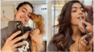 Rashmika Mandana With Her Furry Little Friend Aura; Check Out Unseen Pics