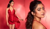 Rashmika Mandanna  had a wardrobe   malfunction in a bold red dress