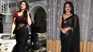 Riddhi Kumar Vs Priyanka Jawalkar: Who Styled The Black Transparent Saree Better?