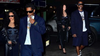 Rihanna elevates the sporty black corset jumpsuit with swag, goes on date with ASAP Rocky