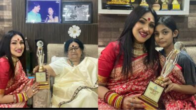 Rituparna Sengupta receives Bengal’s highest civilian award from CM Mamata Banerjee, shares pictures