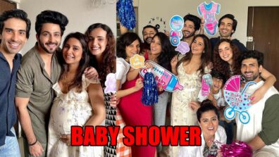 Sanaya Irani, Mohit Sehgal, Ridhi Dogra, Akshay Dogra attend Dheeraj Dhoopar-Vinny Arora’s baby shower, check pictures inside