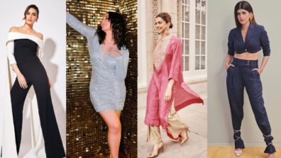 Season of sass: Kriti Sanon, Sonakshi Sinha, Deepika Padukone and Sanjana Sanghi call for ‘ode to designer coutures’ wrapped in poise, see pics