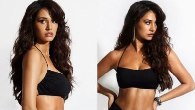 See pics: Disha Patani looks piping hot in black co-Ord set, flaunts toned curves