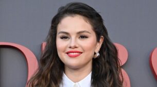 Selena Gomez’s Red Plunging Neckline Leather Outfit Proves That She Is The Boss