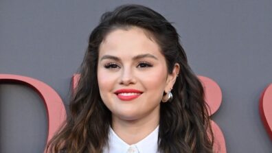 Selena Gomez’s Red Plunging Neckline Leather Outfit Proves That She Is The Boss