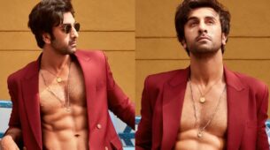 Shamshera Swag: Ranbir Kapoor flaunts chiselled abs in red monotone blazer, girls are loving it
