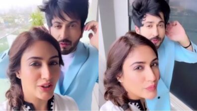 Shooting Fun: Surbhi Chandna and Dheeraj Dhoopar talk in ‘secret language’