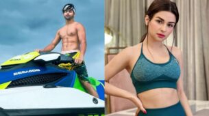 Siddharth Nigam enjoys crazy speedboat ride from Maldives, Avneet Kaur loves it