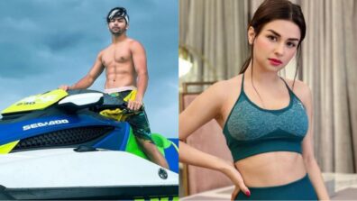 Siddharth Nigam enjoys crazy speedboat ride from Maldives, Avneet Kaur loves it