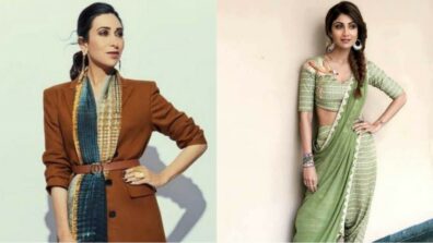 Style Your Saree In A Different Way: Take Cues From Karisma Kapoor, Shilpa Shetty, And More