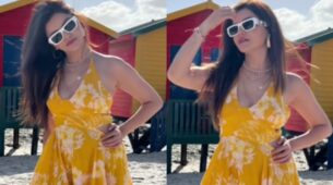 S*xy Video: Rubina Dilaik wants sunshine in life, glows in sensuous deep-neck yellow gown
