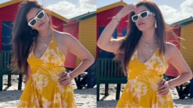 S*xy Video: Rubina Dilaik wants sunshine in life, glows in sensuous deep-neck yellow gown