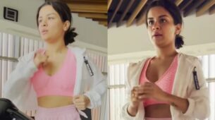 S*xy Workout Video: Avneet Kaur sweats it out in gym in pink bralette and shorts, grooves to Ranbir Kapoor’s ‘Shamshera’ song