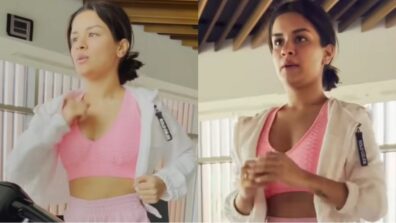 S*xy Workout Video: Avneet Kaur sweats it out in gym in pink bralette and shorts, grooves to Ranbir Kapoor’s ‘Shamshera’ song