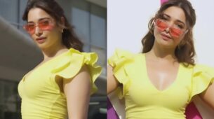 Tamannaah Bhatia has ‘got a groove goin’ turns up like sass ball in ruffle yellow top and mustard pants