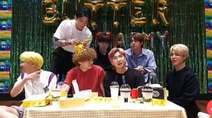 Throwback To The Butter Era V-Live When Jungkook Played With Taehyung’s Perm With A Crown Made Of Forks