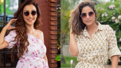 TMKOC babe Sunayana Fozdar and Hina Khan slay with sunglass vogue, check out