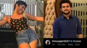 TMKOC diva Nidhi Bhanushali takes internet by storm in sleeveless top and denim shorts, Bhavya Gandhi compliments