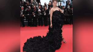 Urvashi Rautela puts on glam to walk on the red carpet