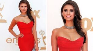 Vampire Diaries’ Star Nina Dobrev’s Stunning Red Outfit Steals Everyone’s Attention