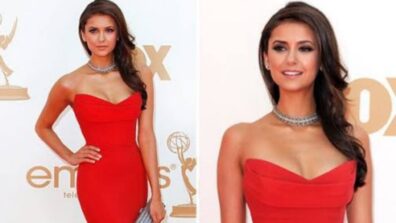 Vampire Diaries’ Star Nina Dobrev’s Stunning Red Outfit Steals Everyone’s Attention