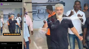 Vignesh Shivan drops candid pic of Ajith Kumar From AK61 sets, fans in awe