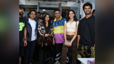 Vijay Deverakonda, Ananya Panday and Karan Johar spotted in Hyderabad for ‘Liger’ trailer launch, pics go viral