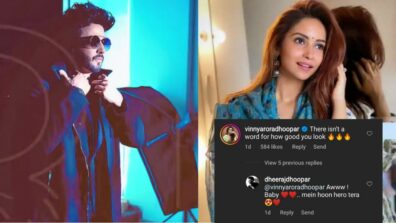 Vinny Arora busy complimenting husband Dheeraj Dhoopar, actor responds, “baby main hoon hero tera”