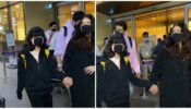 Watch: Aishwarya Rai and Abhishek Bachchan with daughter Aaradhya Snapped At Airport As They Return From New York 