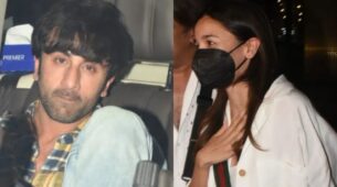 Watch: Alia Bhatt flaunts baby bump after returning to Mumbai, Ranbir Kapoor surprises her