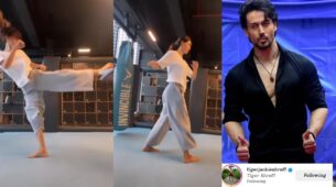 Watch: Disha Patani Rocks The Back Kick Flip, Tiger Shroff Impressed