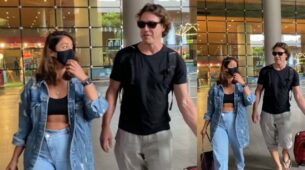 Watch: Ileana D’Cruz and Katrina Kaif’s brother Sebastien Laurent Michel spotted getting candid at airport, are they dating?