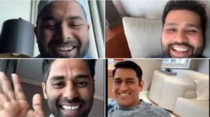 Watch: MS Dhoni makes special appearance in Rohit Sharma, Rishabh Pant and Surya Kumar Yadav’s live session, video goes viral