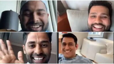 Watch: MS Dhoni makes special appearance in Rohit Sharma, Rishabh Pant and Surya Kumar Yadav’s live session, video goes viral