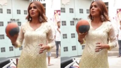 Nia Sharma shows off pro basketball moves, fans go ‘hairaan’