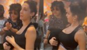 Watch: Nora Fatehi loves cute babies, gets groovy with little one in black bralette and shorts