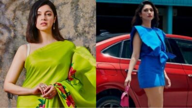 Desi Vs Vides Fashion Face-off: Divya Khosla Kumar in green ethnic saree or Tamannaah Bhatia in blue one-piece outfit, who’s your favourite? (Vote Now)