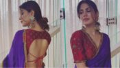 Watch: Rhea Chakraborty flaunts sensuous curves in transparent backless saree, says, “dekho magar pyaar se…”