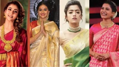 Nayanthara to Rashmika Mandanna: South divas glamming events in Kanchipuram silk sarees