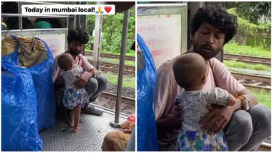 A Beautiful Viral Video Of A Little Kid Giving Her Father Fruit Aboard A Mumbai Local Train 