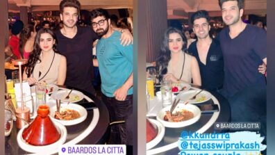 Adorable Couple, Karan Kundrra And Tejasswi Prakash Spotted At ‘Baardos La Citta’