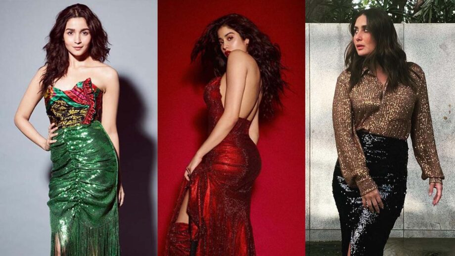 Alia Bhatt, Janhvi Kapoor, or Kareena Kapoor: Whose sequined outfit is more attractive? 670101