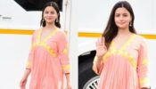Alia Bhatt Looks Cute In Her Peach Anarkali Kurta Giving Us Major Ethnic Outfit Goals
