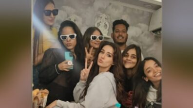 Amidst breakup rumours, Disha Patani slays happy pose with grooming team, see pic